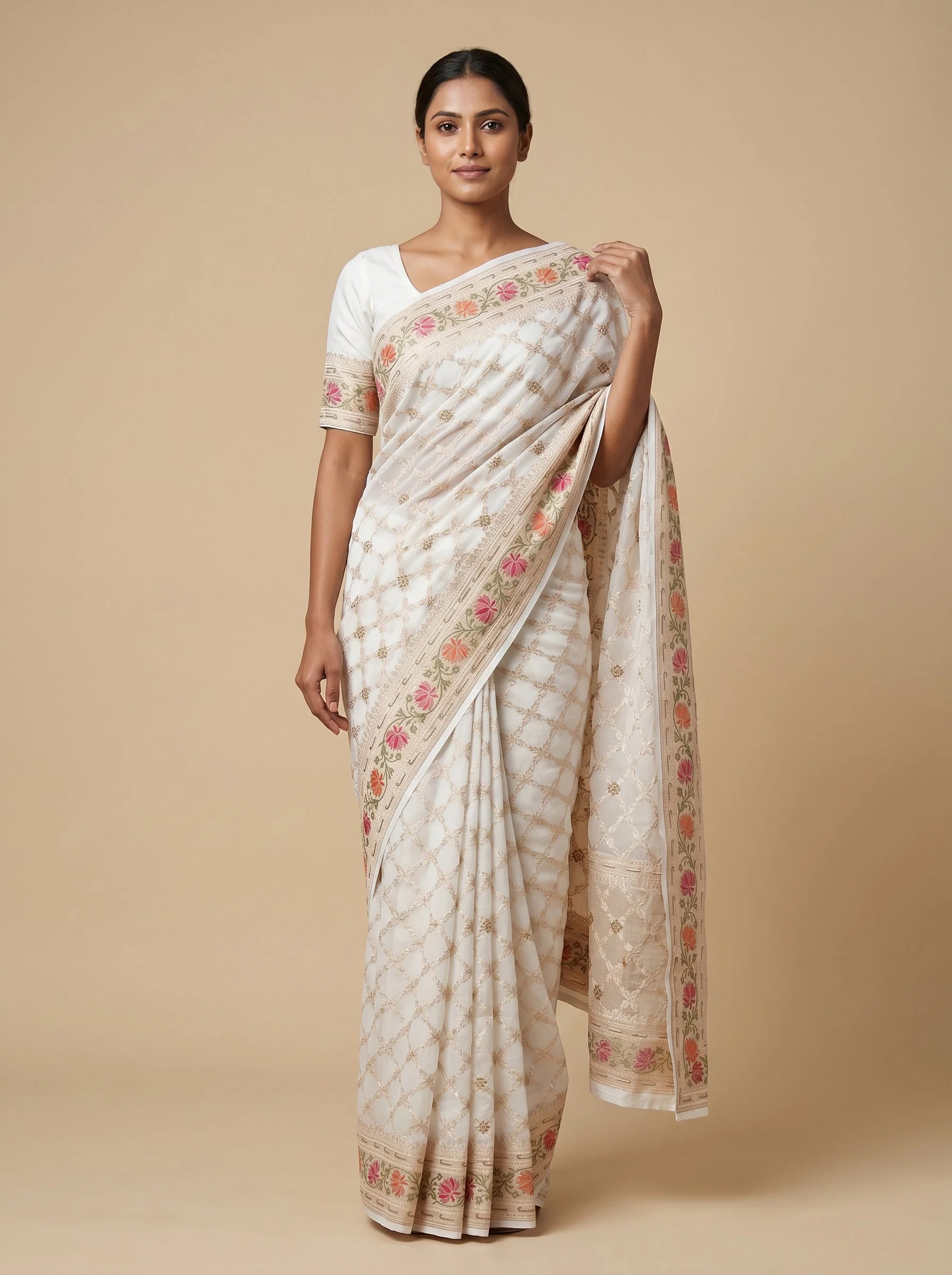 Yellow Vivid Spark Embroidered Saree